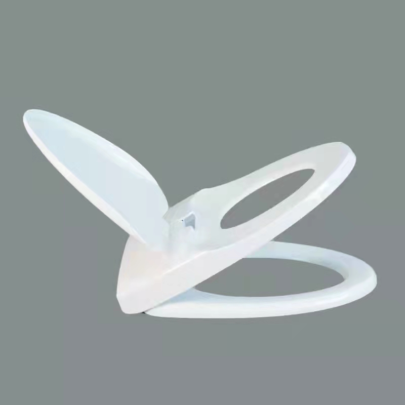 wholesale factory price PP plastic material white soft close family toilet seat SS hinge cover with slow down function