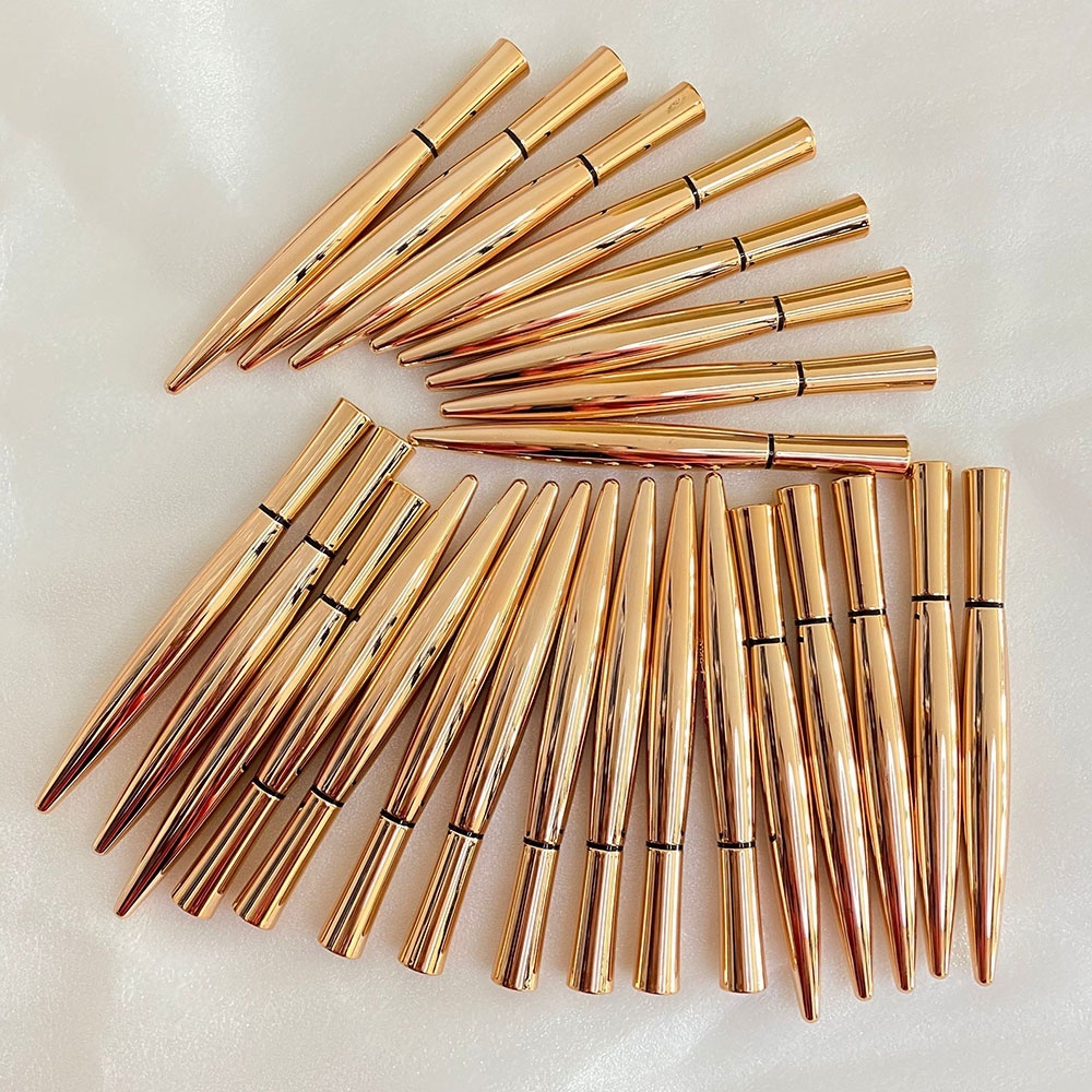 Waterproof smooth sticky liquid tube rose gold eyeliner lash glue eyelashes pen adhesive eyeliner pen for strip eyelashes