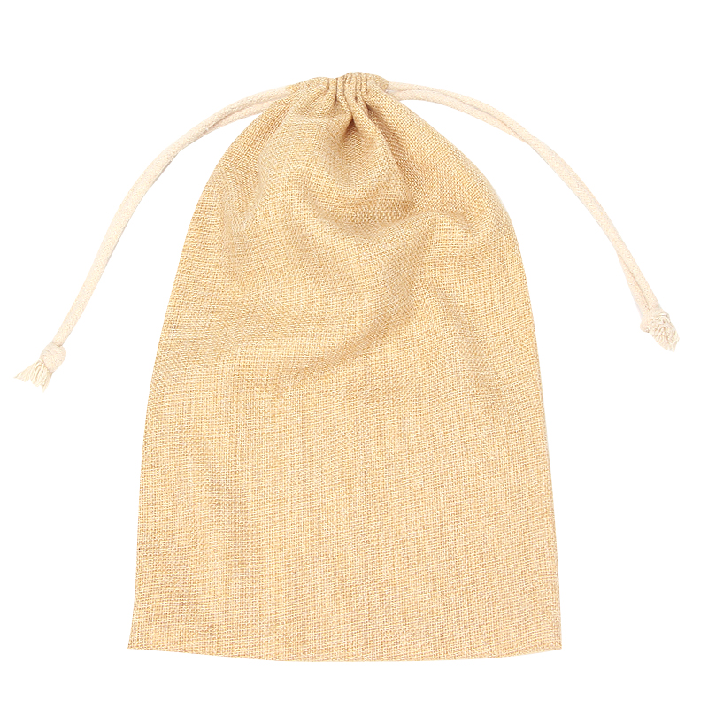 Custom Shopping Bag with logo Small Drwastring Storage Bags Made of Linen and Coton Food Bundle Pocket