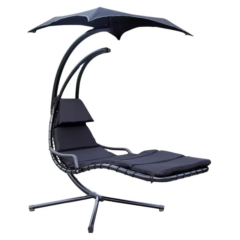 Hanging Chaise Lounger Chair Dream Hammock Swing Chair With Canopy