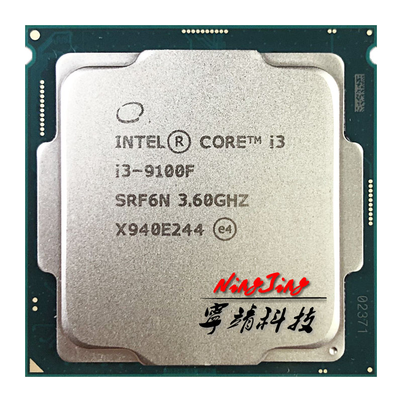 Intel Core i3-9100F i3 9100F 3.6 GHz SRF7W /SRF6N Quad-Core Quad-Thread CPU 65W 6M ProcessorLGA 1151