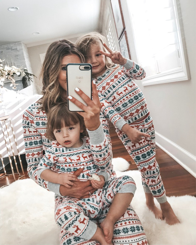 Kids Sleepwear Parent-child Suit Christmas Family Pajamas Family Pajamas Christmas Pajamas Family