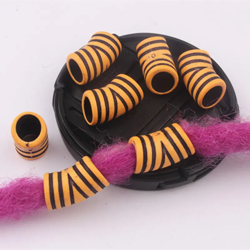 30 Pcs Dreadlocks Beads Braid Accessories Plastic Hair Beads Rings for Braiding Twists Hair
