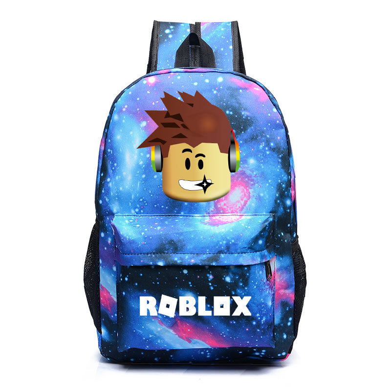 Рюкзак Roblox для мальчиков и девочек, школьная сумка для ноутбука, ноутбука, Galaxy, под заказ