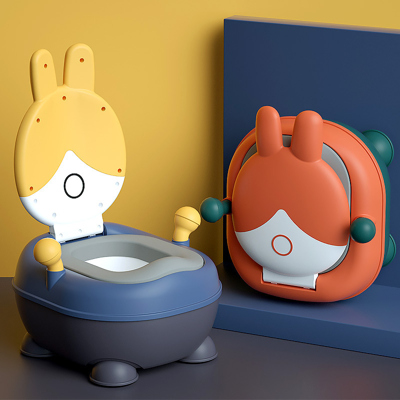 Rabbit face toilet seat for children Extra large lavatory pan for baby and kid