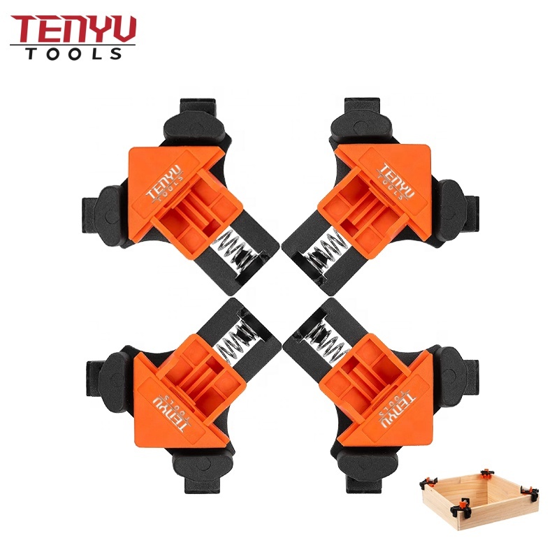4Pcs Adjustable 90 Degree Right Angle Welding Corner Clamp Set Clip Holding Corners for Welding in One Paper Box
