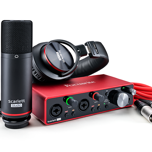 Focusrite Scarlett 2i2 studio kit 3rd Gen профессиональная звуковая карта, звуковой интерфейс для студийной записи