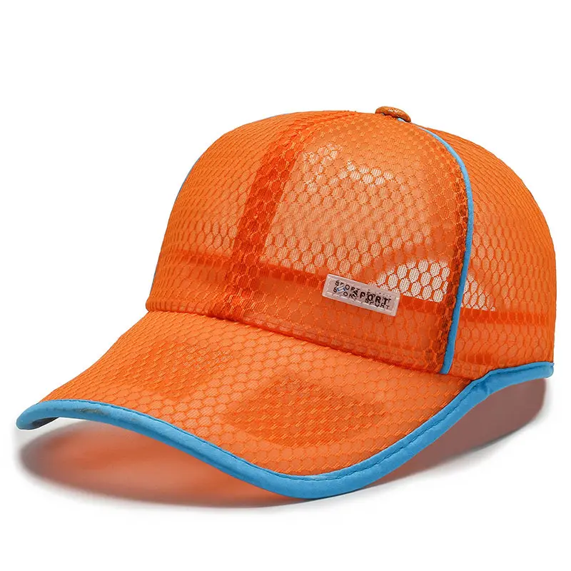 Детская воздухопроницаемая Бейсболка унисекс с полной сеткой, быстросохнущая Беговая Кепка, легкая спортивная шапка для младенцев с охлаждением и водой