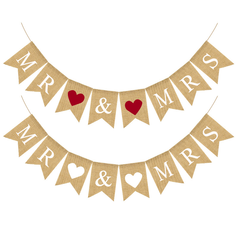 Свадебный фон с надписью «MR MRS»