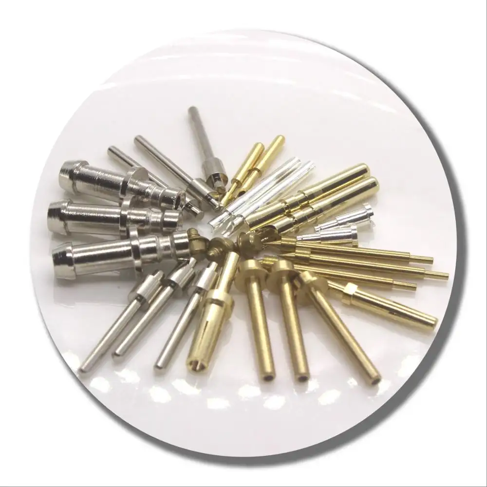 M12 male and female terminal solder type pin PCB mounted pin