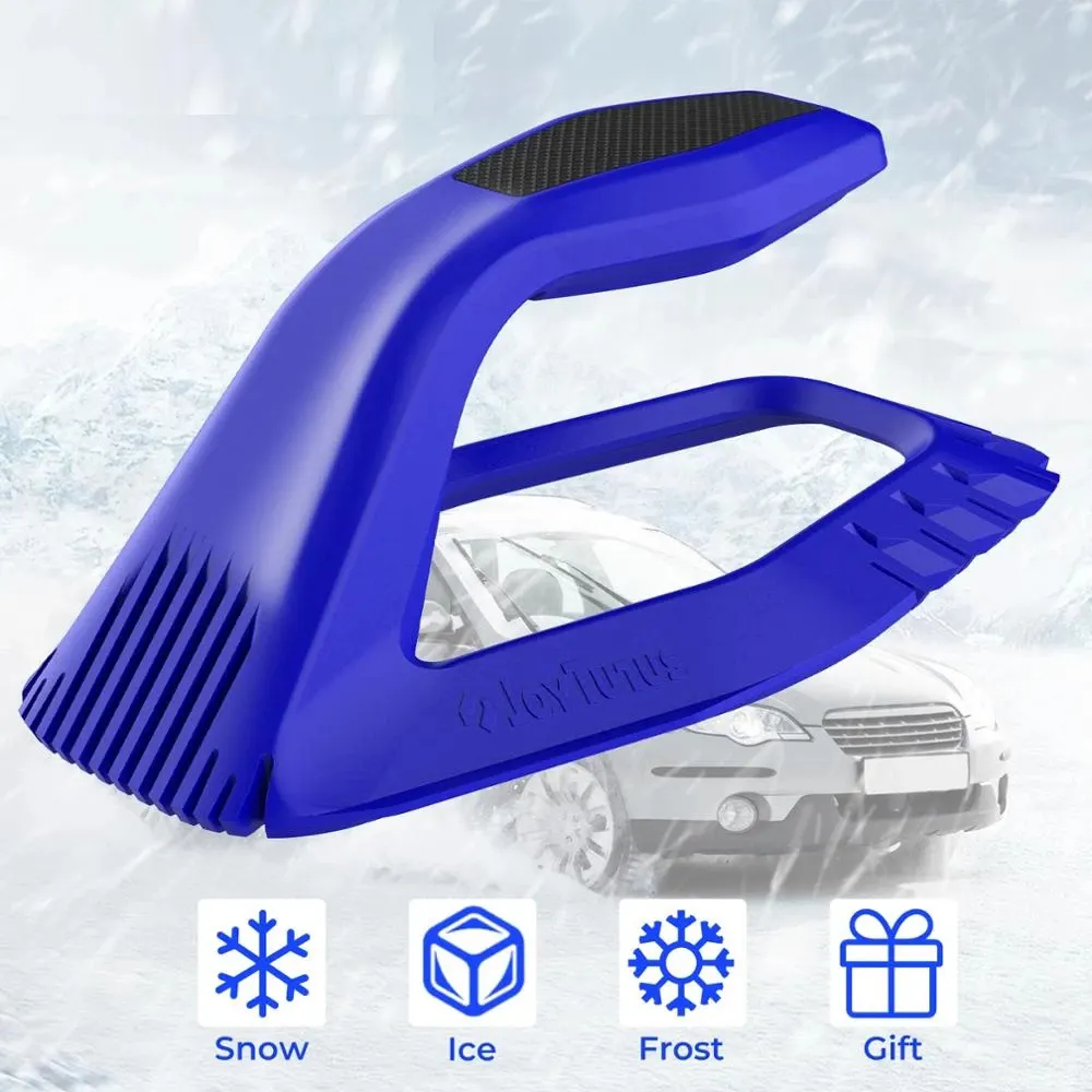 Ushioon 4-in-1 Car Ice Scraper Frost Winter Multifunctional Snow Shovel For Car Auto Windshield Cleaning Windscreen Wiper