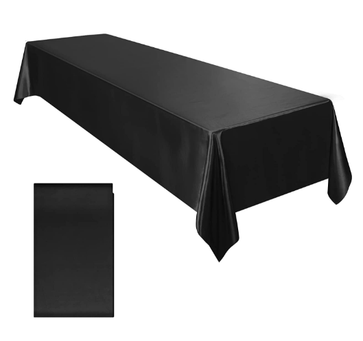 Solid Color Satin High-density Hemlock Color Ding Tablecloth Tabletop Decoration Wedding Restaurant Home 10 Polyester Rectangle