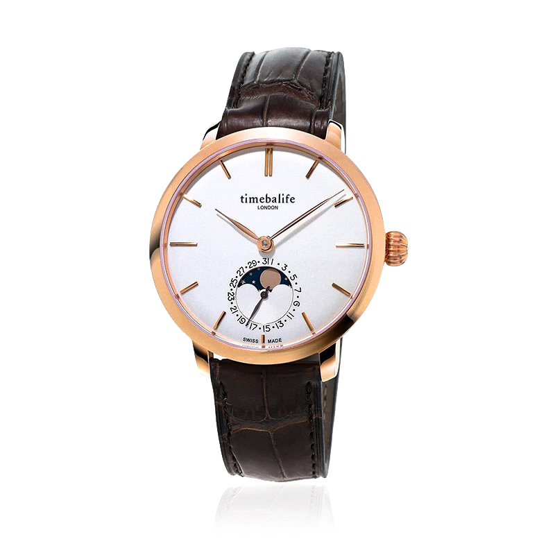 Роскошные Moonphase наручные часы высокого качества корпус из нержавеющей стали Кварцевые часы мужские часы