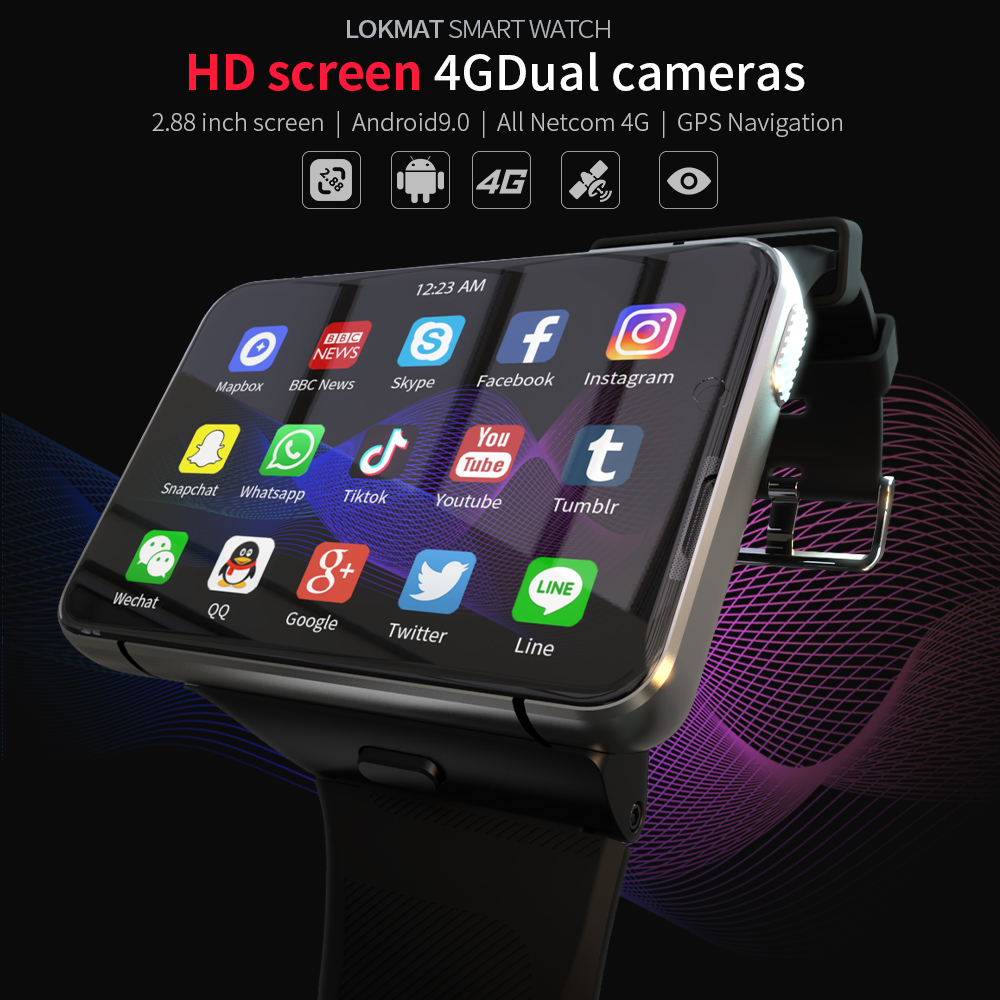 Роскошные Смарт-часы apllp Max, Gps, 4g, Wifi, часы, 2,88 дюймов, сенсорный экран, Спортивная Двойная камера, игровые часы для мужчин и женщин
