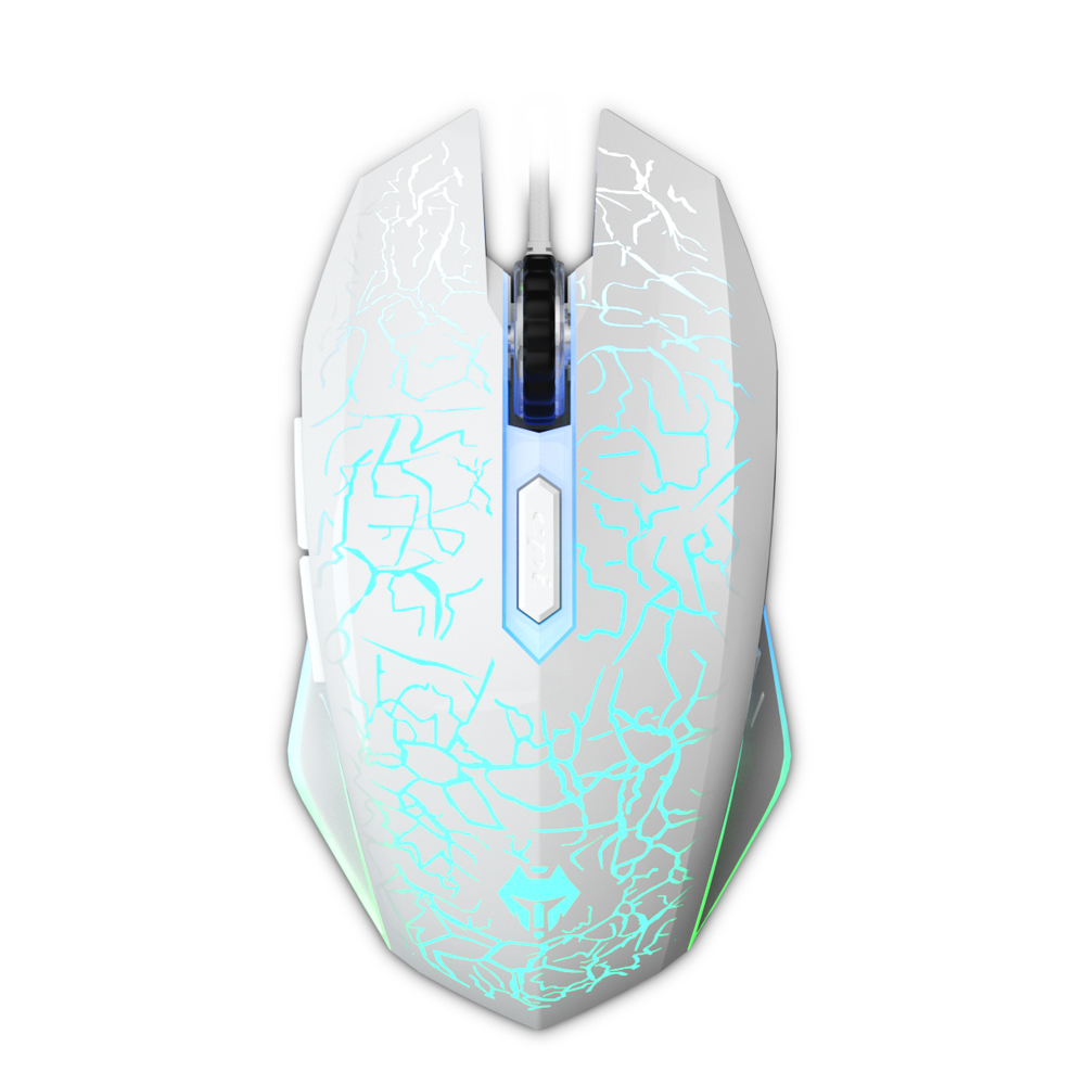 Cool Fascinating Usb photoelectric seven color luminous mouse wired rgb computer new gaming mouse