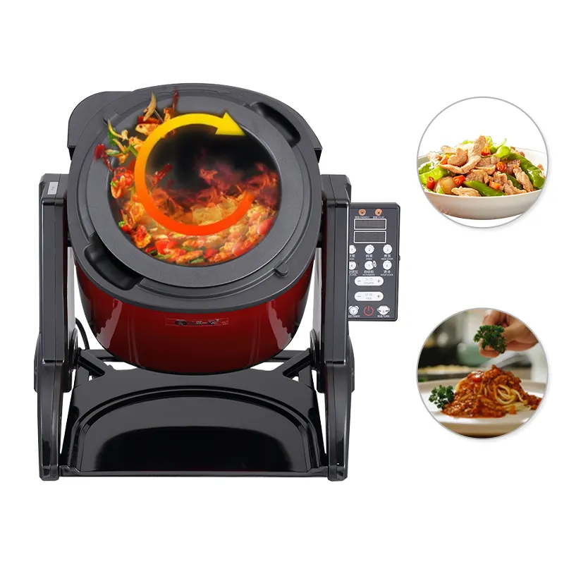 GT6 High Quality Chinese Restaurant Fried Rice Robot Cooker Intelligence Automatic Stir Fry Cooking Machine
