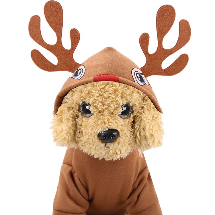 Christmas Pet Plush Clothes Soft Animal Wearing Clothes