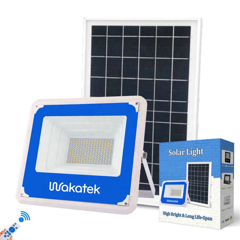 WAKATEK 200 Вт, самый популярный профессиональный производитель, светодиодный прожектор на солнечной батарее, высокая производительность