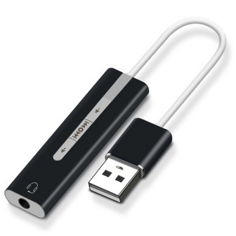 USB Sound Card External Converter, USB Audio Adapter 7.1 with 3.5mm Aux Stereo HIFI Magic Voice
