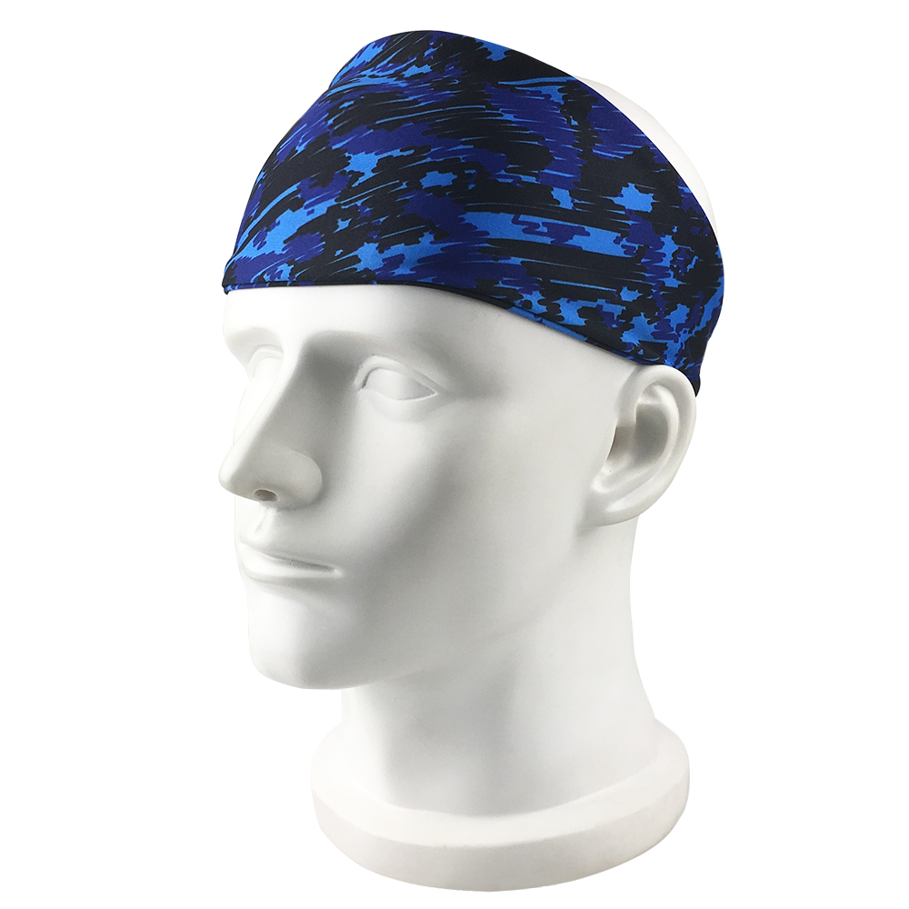 High Quality Elastic Polyester Material Unisex Fashion Colors Sweatband Sports Yoga Tennis Antiperspirant Men Woman Headband
