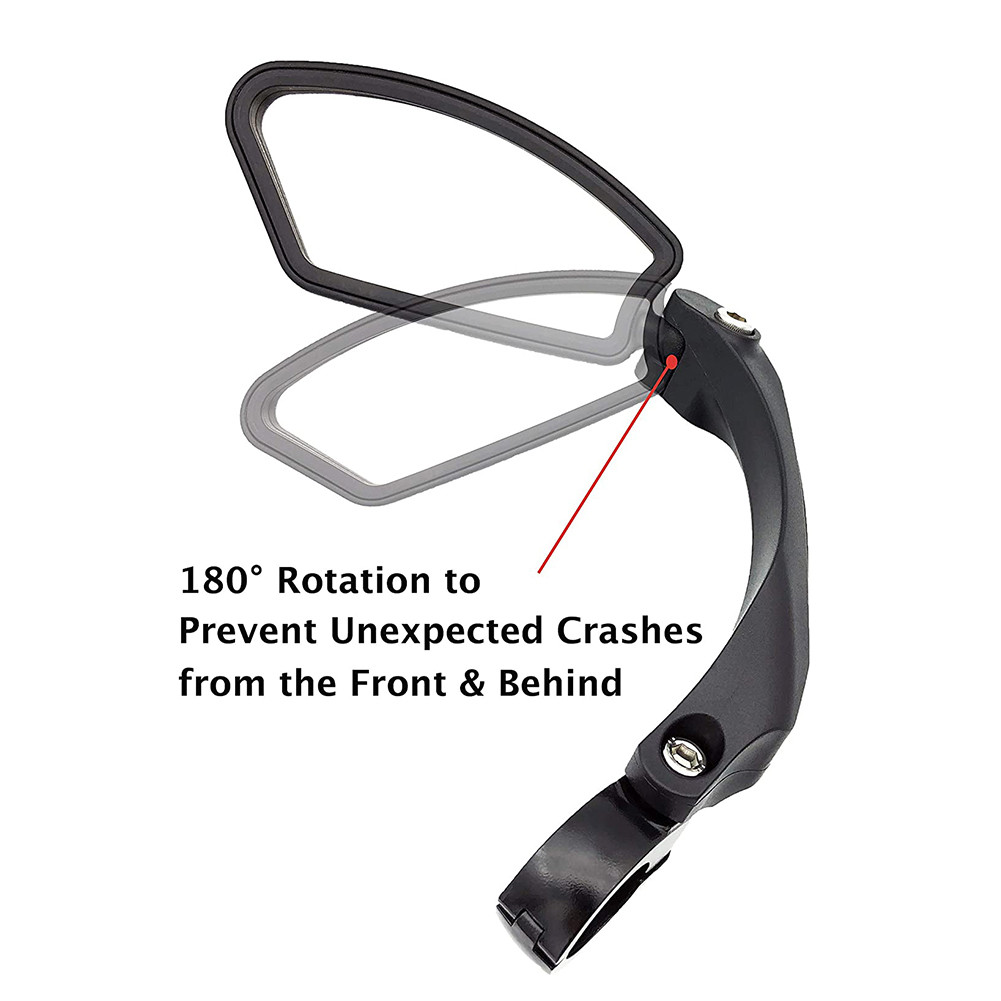 1 Pair Children's Bicycle Rearview Mirror Bike Accessories Universal Plastic Cartoon Glass Mirror Bike Scooter Decoration Mirror