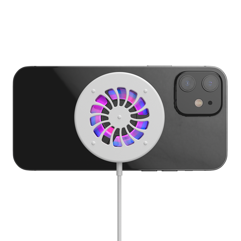 2021 New Trending Strong Magnetic Wireless Charger Fan Cooling Pad 15W for Iphone 12/ Iphone 12 Pro