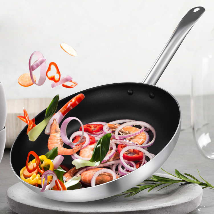 Drop shipping Wok Pan Cooking Pot Aluminum Alloy Egg Non-stick Fry Pan Cookware Sets Pancake Aluminum Frying Pans