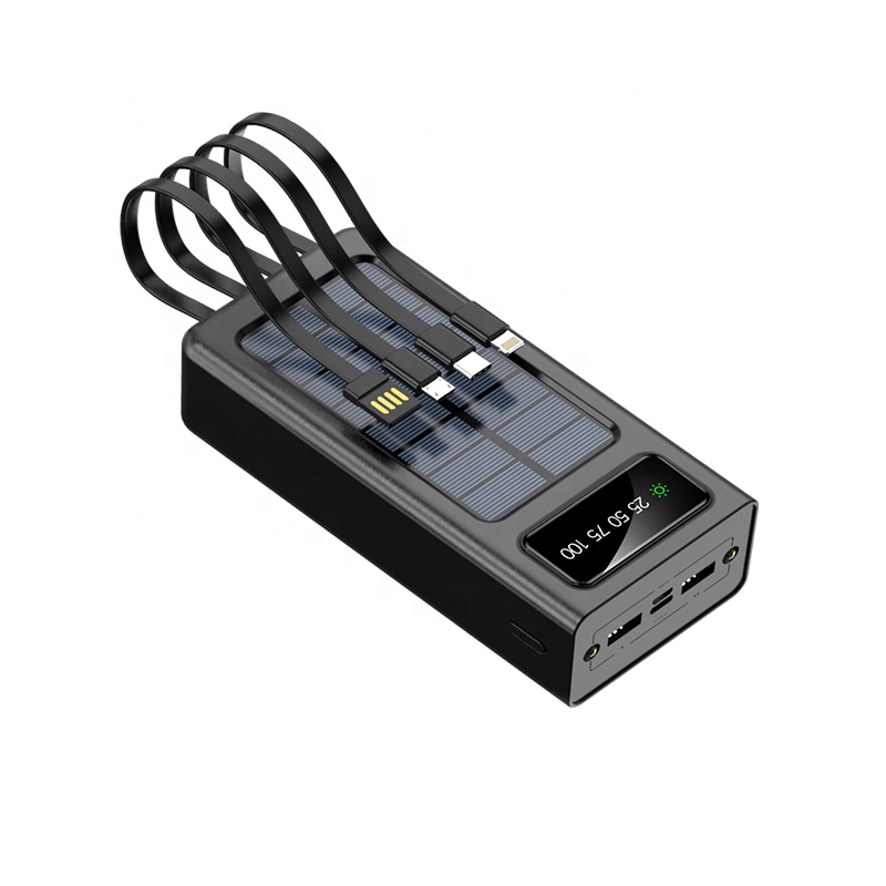 Factory Wholesale OEM LOGO portable solar panel power bank 30000mah 20000mah 10000mah powerbank solar energy power bank