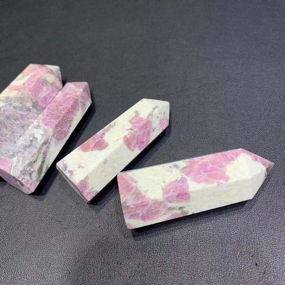 natural crystal pink tourmaline points fengshui rubellite quartz crystal wand crystal crafts for decoration
