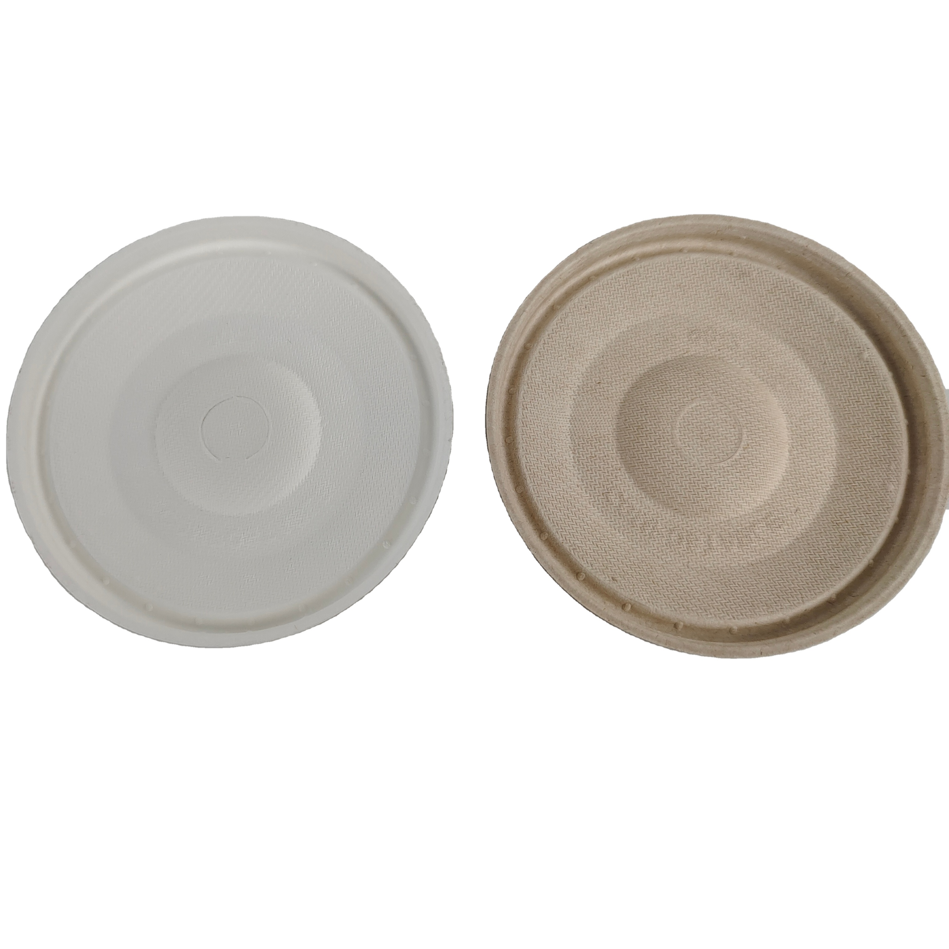 Disposable Compostable Biodegradable Bagasse Pulp cappuccino flat cup lid  no cancer chemicals  form China factory