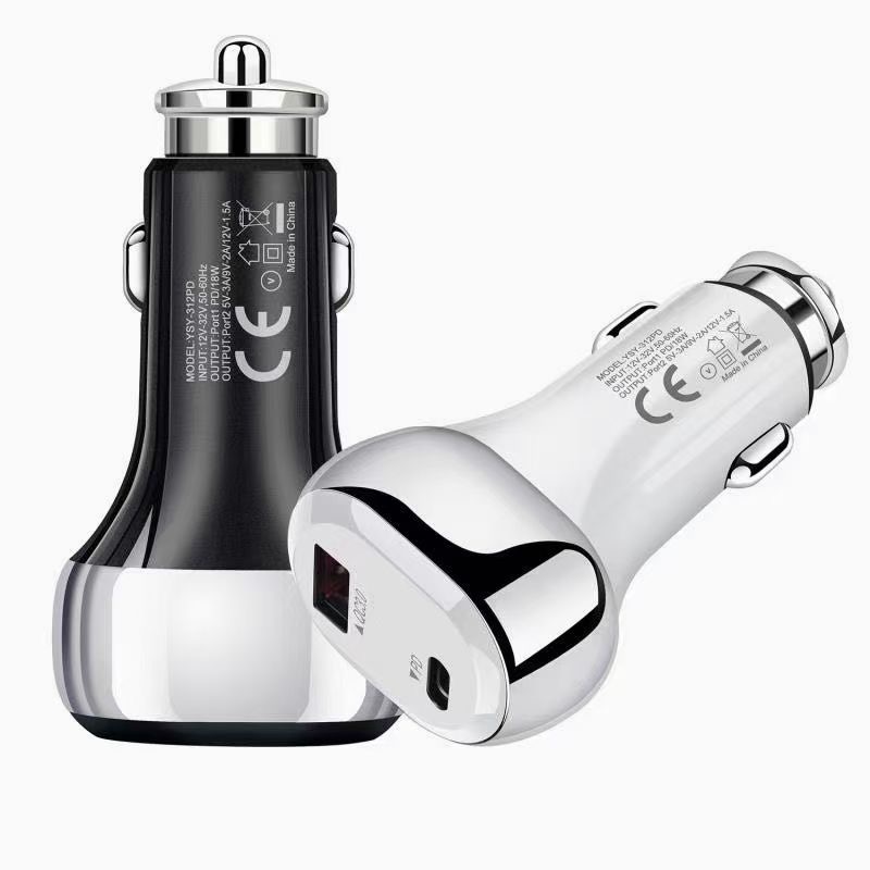 Автомобильное зарядное устройство адаптер питания для iPone PD-20W + QC3.0 супер быстрая зарядка автомобильное зарядное устройство для мобильных устройств