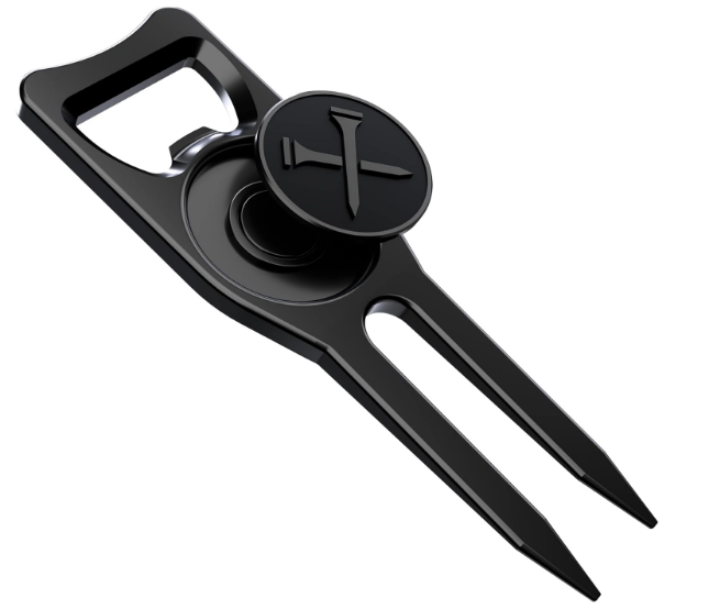 6-in-1 Assorted Color Metal Iron Golf Divot Repair Tool with Ball Marker Multi-purpose Product