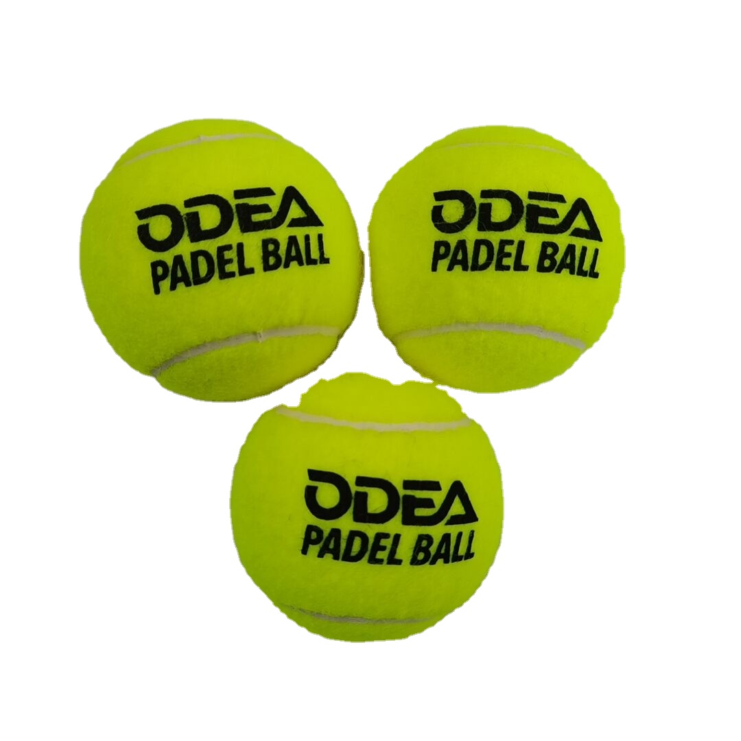 Yiwu huidong спортивные оптовая продажа Пелотас de padel новый высокий отскок желтый падел мяч с напечатанным логотипом 45% шерсть весло мяч для продажи
