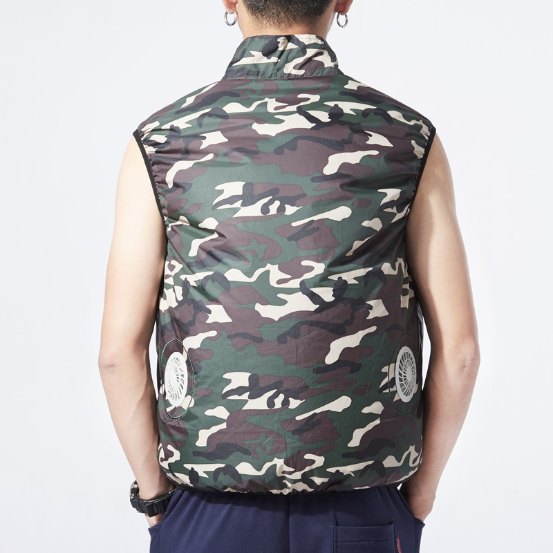 ANSZKTN Summer cooling Fan clothing USB custom logo fishing hiking Air Conditioning Vest for men and women