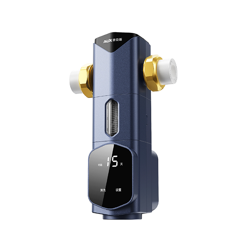 Domestic water pre-filtration one-button sewage large flow with screen and water pressure display purifier