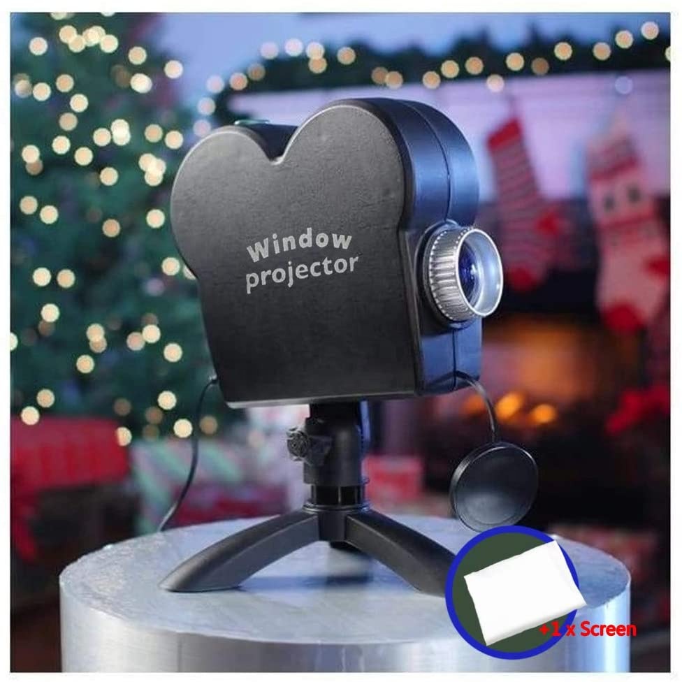 Newest Mini Window Display Voice Theater Movie Outdoor Christmas Halloween Projection Lamp Window Projector