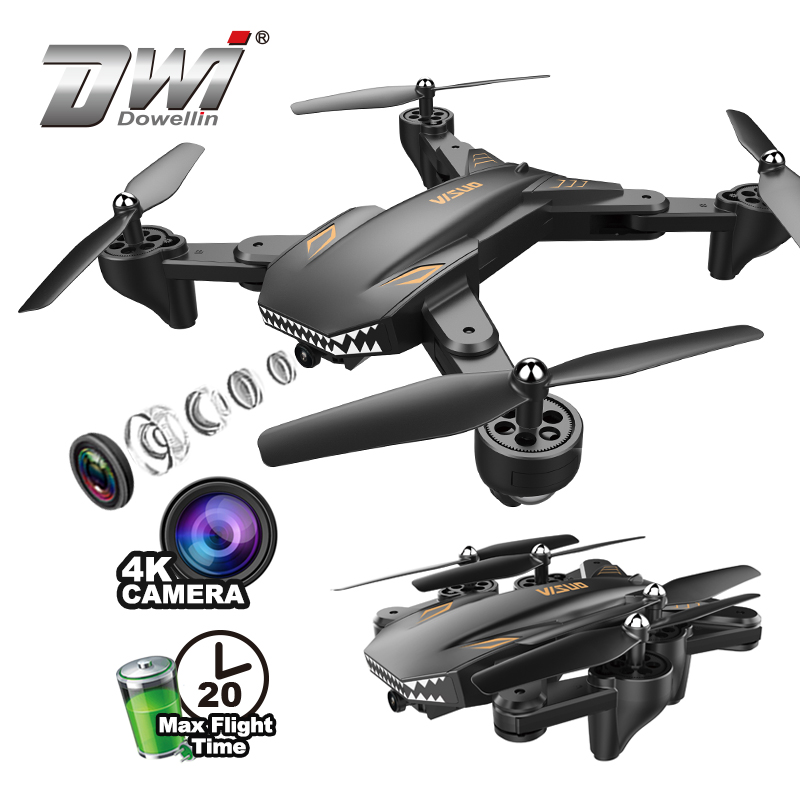 Дрон DWI Visuo Fold Camera 20 мин UAV 4k с длительным временем полета