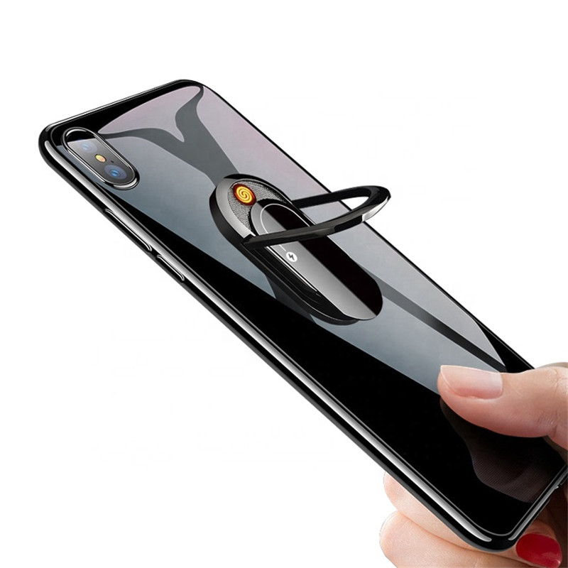 Регулируемая вращающаяся на 360 градусов Настольная подставка мини-USB держатель для мобильного телефона на палец зажигалка