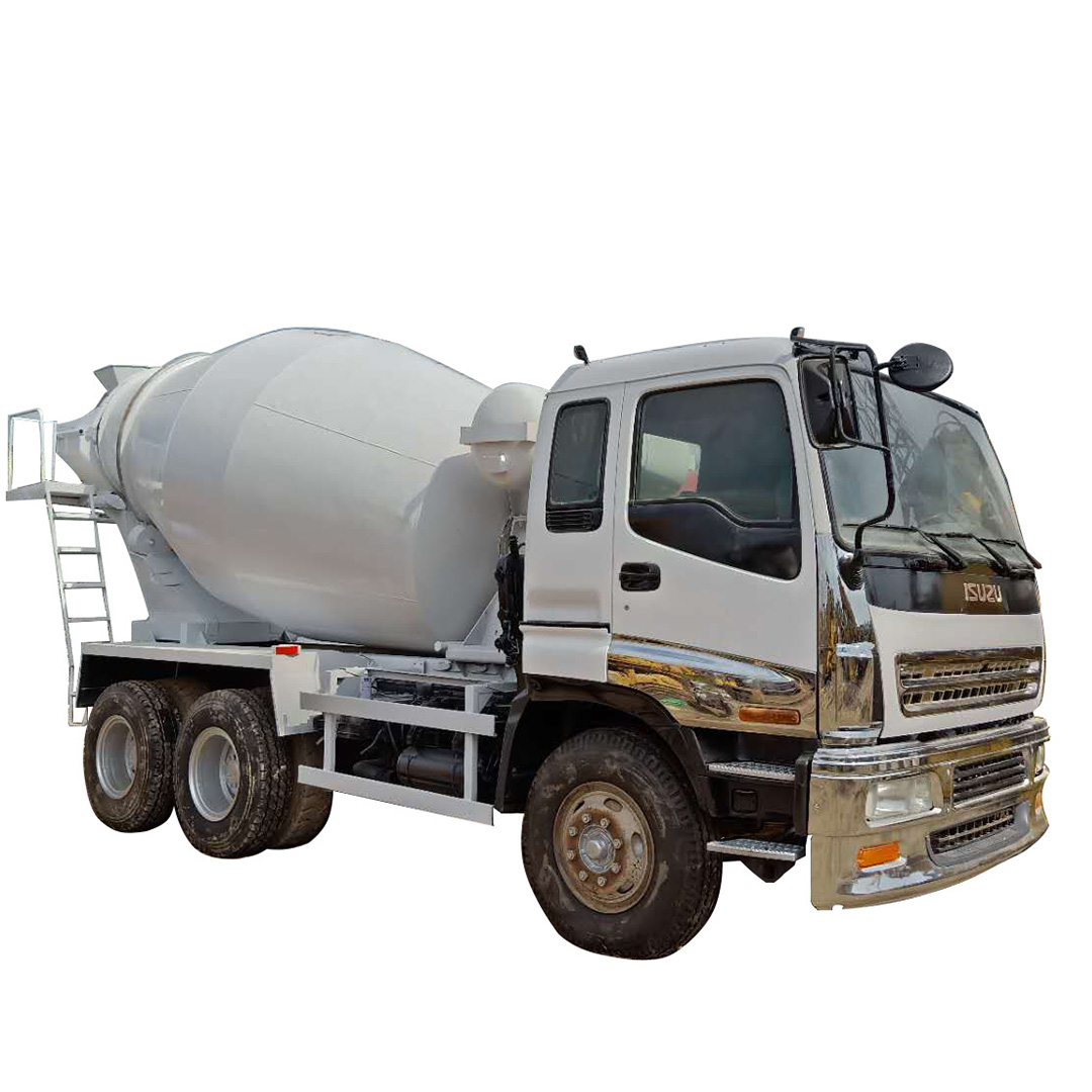 Used Japan Izuzu 10m3 Self Loading Concrete Mixer Truck Isuzu Mixers