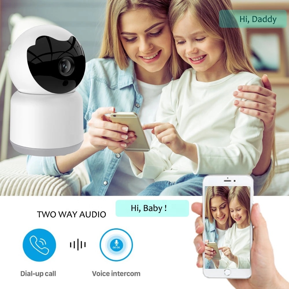 1080P Smart видеонаблюдения WiFi беспроводная IP камера бейби монитор двухстороннее аудио камера ночного видения автоматическое слежение за обнаружение движения