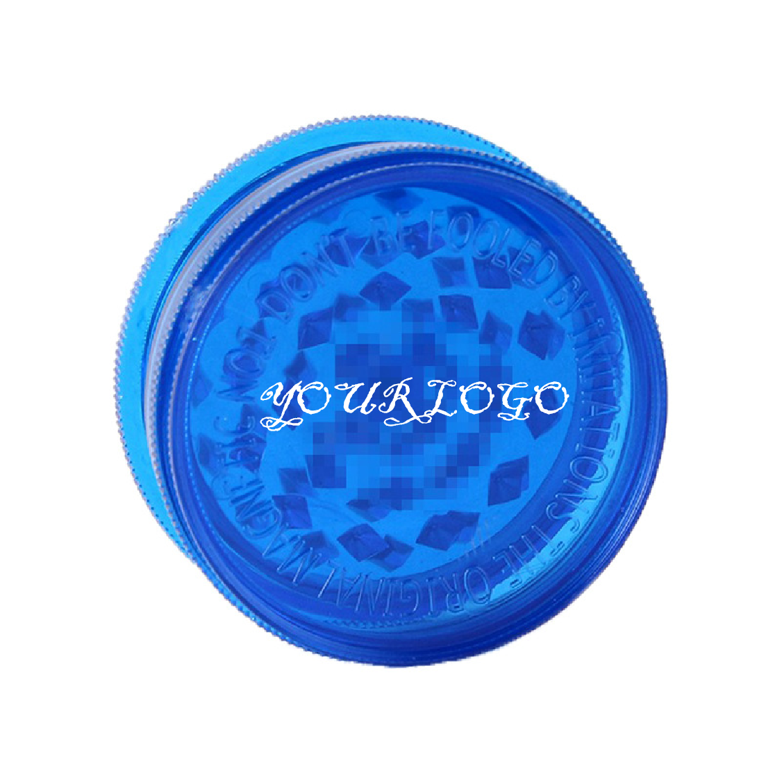 Wholesale Mixed Color Plastic Smoke Grinder 40mm Flat 3-layer Tobacco Grinder Broken Cigarette Parts Accessories