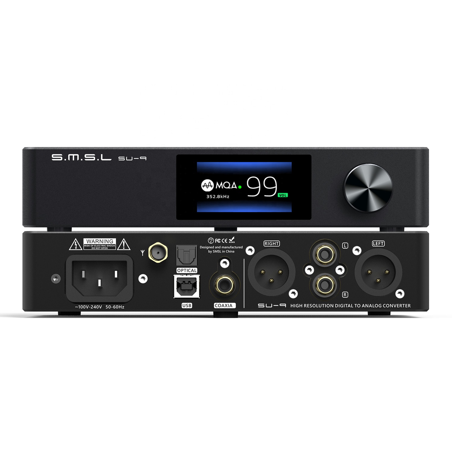 SMSL SU-9 MQA полный декодер XMOS поддержка DSD512 Bluetooth UAT поддержка сбалансированного декодера