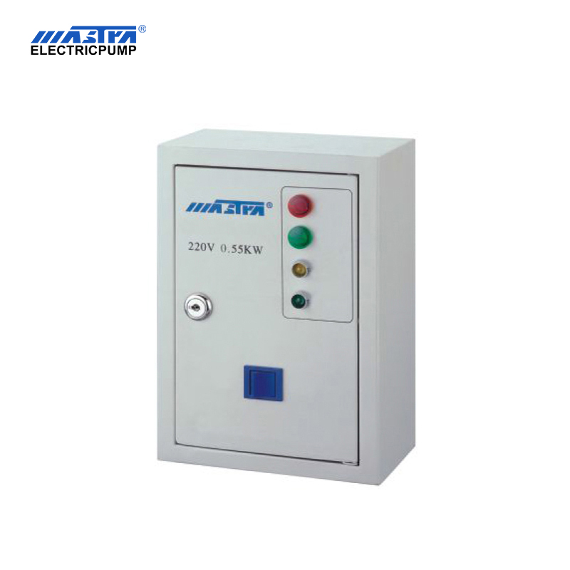 electrical control box for three phase pump and motor