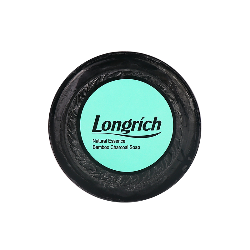 Longrich factory customized 100g 3 pcs per gift box bamboo charcoal essential oil addition facial soap bar natural hand soap