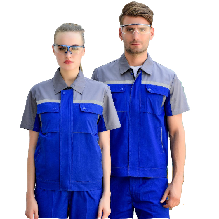 Summer Worker Uniform Workwear For Car Wash Uniform Reflective Overall Workwear High Visibility Woman