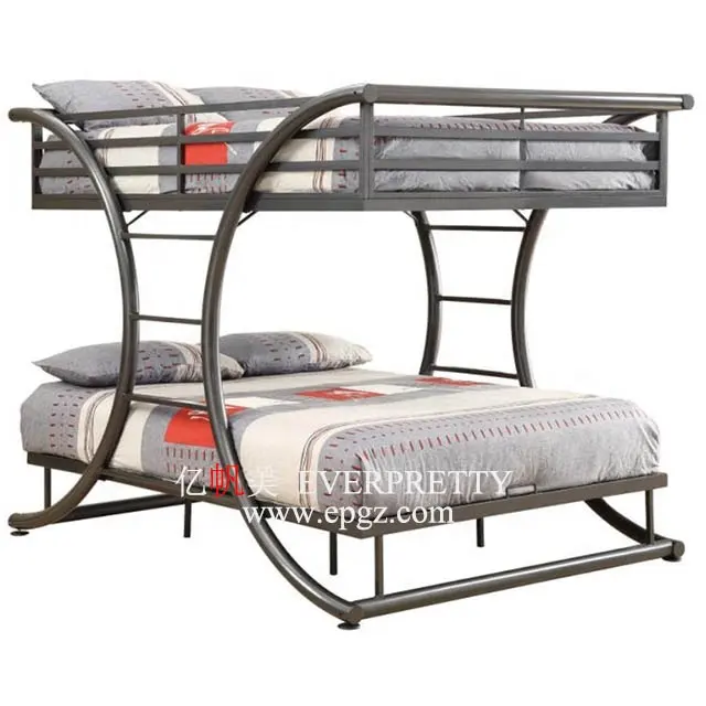 Hot Sales Unique Design School Furniture Dormitory Customized Modern Solid Iron Bunk Bed for Student