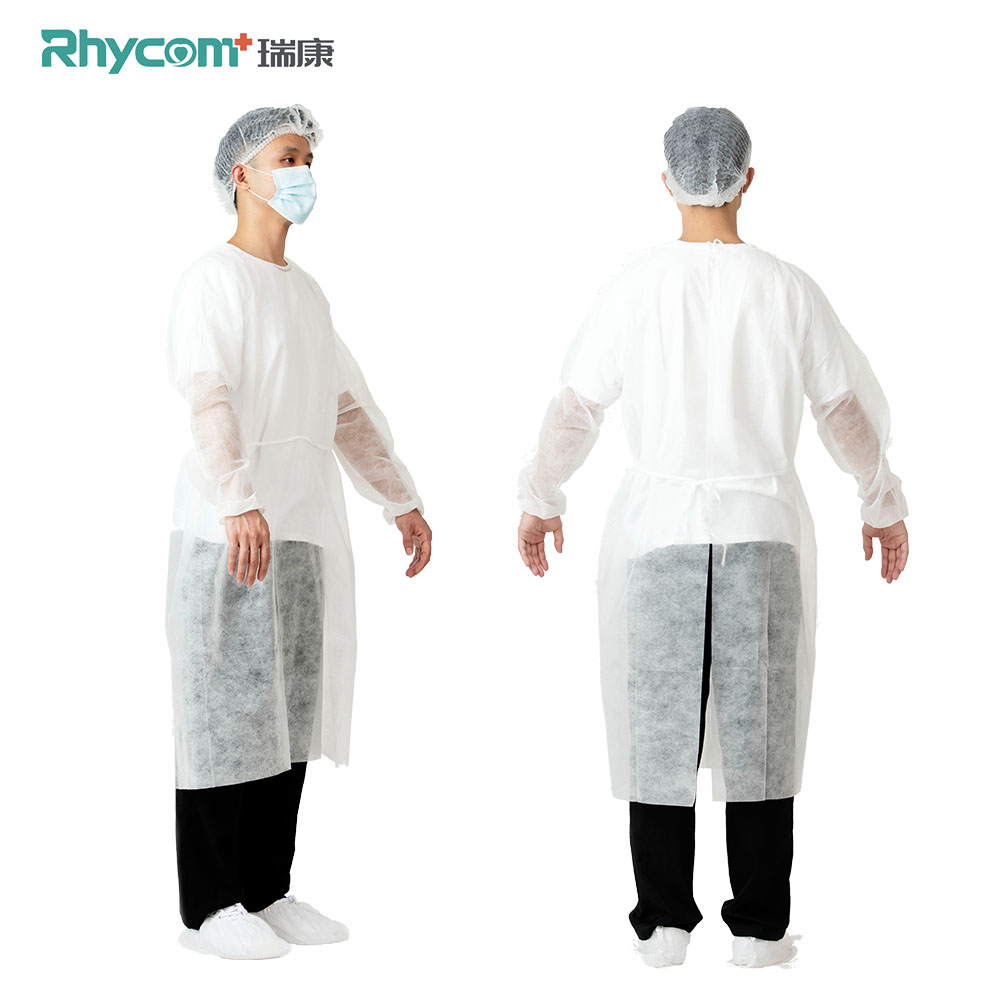 Rhycom 20 г 25 г 30 г 35 г 40 г PP изоляционное платье эластичные манжеты нетканое одноразовое изоляционное платье для посетителей