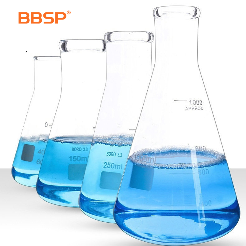 BBSP Прямая поставка, узкая шея, 250 мл коническая колба, колба erlenmeyer, лабораторная посуда