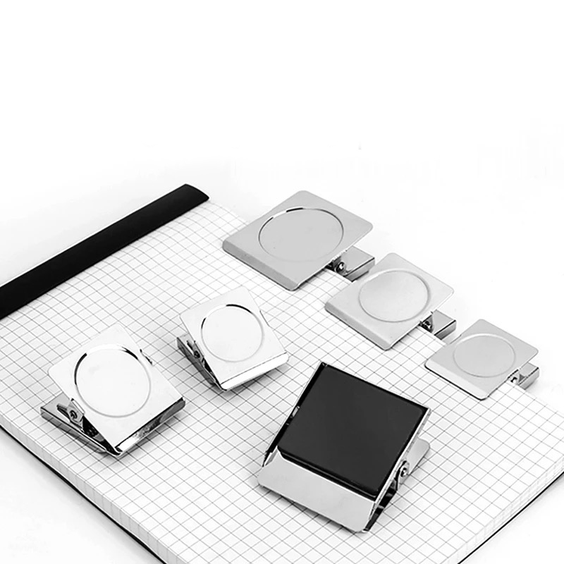 Magnetic Clips  8 Pieces Magnetic Metal Clips  Refrigerator Whiteboard Wall Fridge Magnetic Memo Note Clips Magnets Metal Clip
