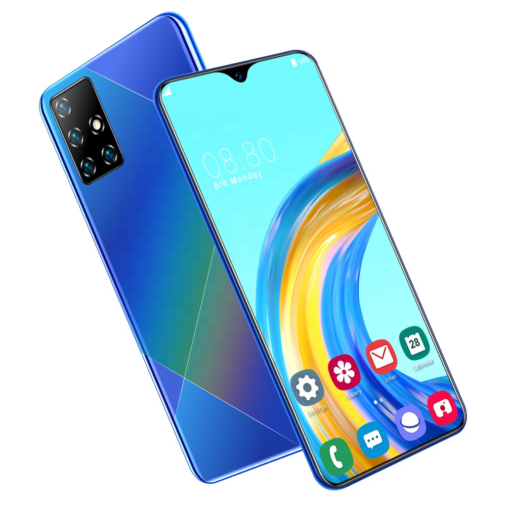 2021 новый мобильный телефон 6,5 дюймов A81 Android 10,0 разблокировка по лицу две карты телефон Смартфон